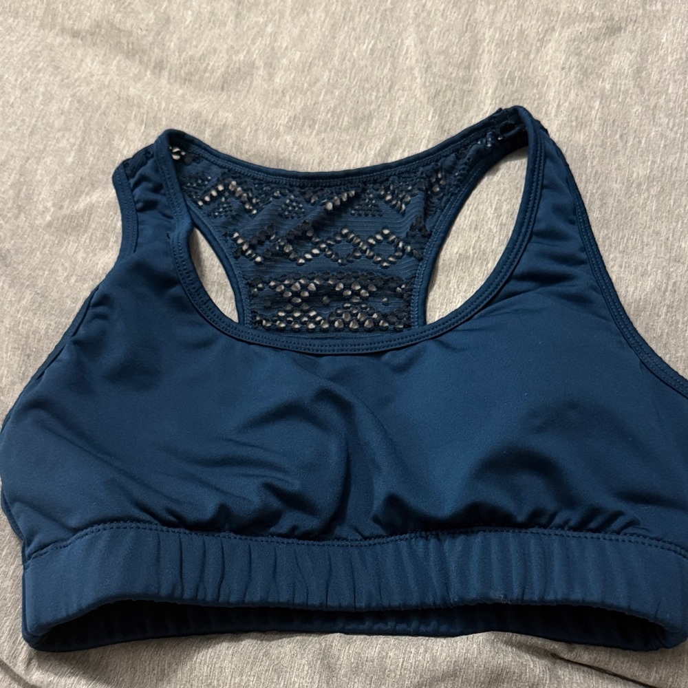 Zyia Active Women's Navy Blue Bomber Bra